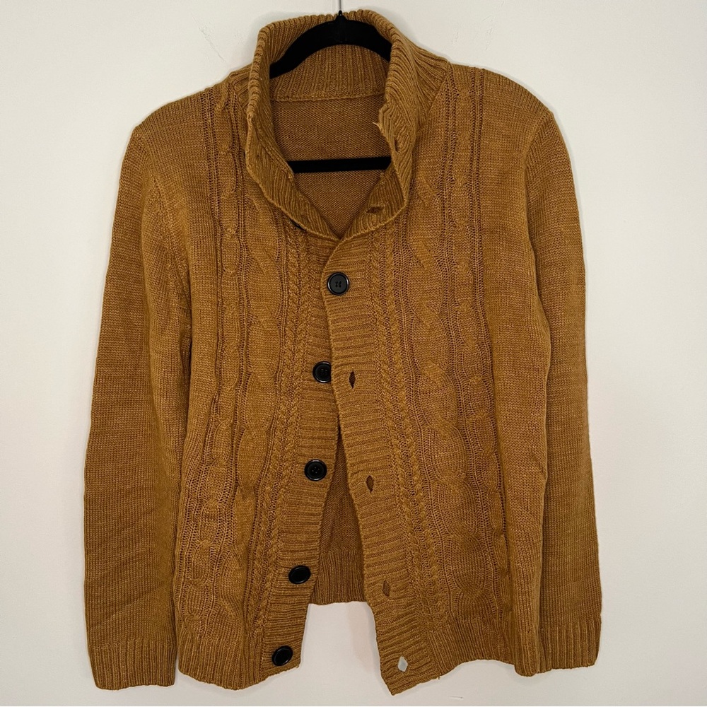 Brown cardigan. M/L